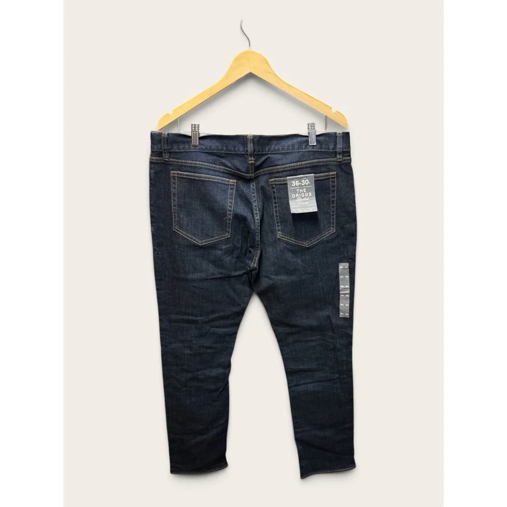 J.Crew The Driggs Slim Fit Stretch Denim Jeans Dark Wash Blue 36x30 NWT